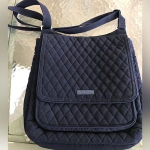 Vera Bradley Navy large crossbody hipster classic purse
